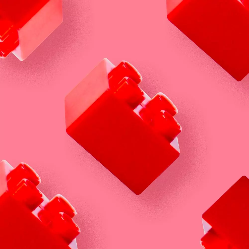 Briques de Lego rouge