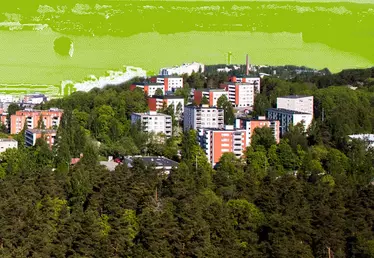 vue sur la ville de Lahti en Finlande