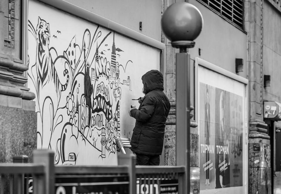 graffiti artist, street art