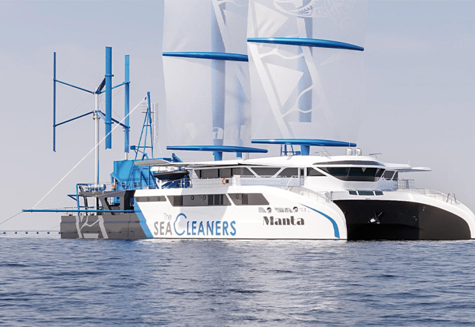  Manta, le voilier dépollueur des océans, association The SeaCleaners